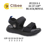 Босоножки детские Clibee ZC2213-1 black-royal 32-37
