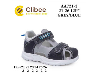 Босоніжки дитячі Clibee AA721-3 grey-blue 21-26