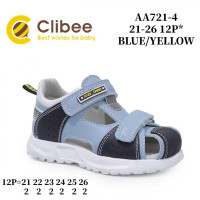 Босоніжки дитячі Clibee AA721-4 blue-yellow 21-26