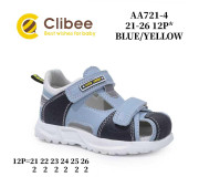 Босоніжки дитячі Clibee AA721-4 blue-yellow 21-26