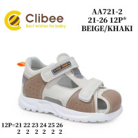 Босоніжки дитячі Clibee AA721-2 beige-khaki 21-26