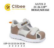 Босоніжки дитячі Clibee AA721-2 beige-khaki 21-26