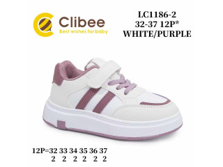 Кросівки дитячі Clibee LC1186-2 white-purple 32-37