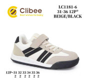 Кросівки дитячі Clibee LC1181-6 beige-black 31-36