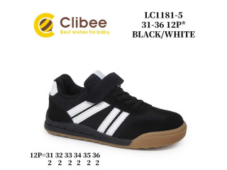Кроссовки детские Clibee LC1181-5 black-white 31-36