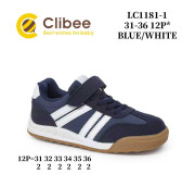 Кроссовки детские Clibee LC1181-1 blue-white 31-36