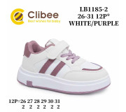 Кроссовки детские Clibee LB1185-2 white-purple 26-31