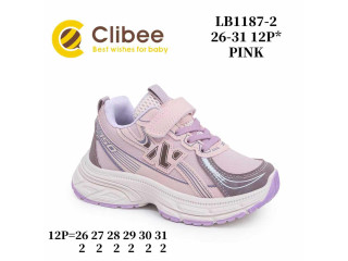 Кроссовки детские Clibee LB1187-2 pink 26-31