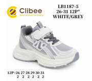 Кросівки дитячі Clibee LB1187-5 white-grey 26-31