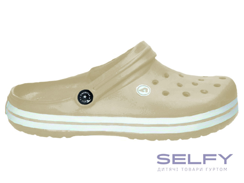 Кроксы American Club NH 192 бежевый 37-41, Фото 1