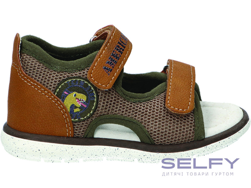 Босоножки детские American Club AK 08 хаки 25-29, Фото 1