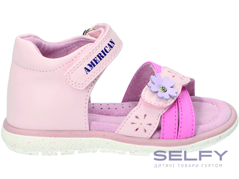 Босоніжки дитячі American Club AK 05 рожевий 24-28, Фото 1
