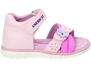 Босоніжки дитячі American Club AK 05 рожевий 24-28