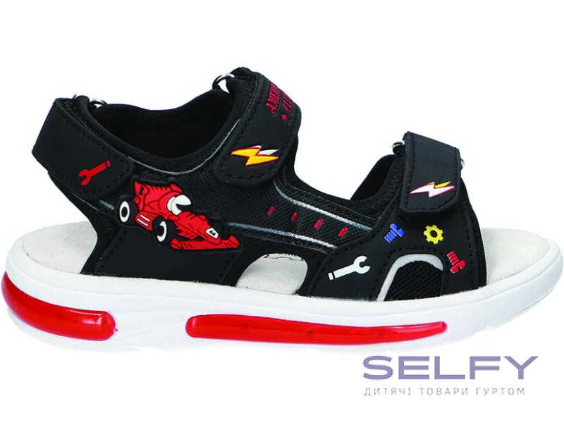 Босоніжки дитячі American Club RL 183 чорний 27-31, Фото 1