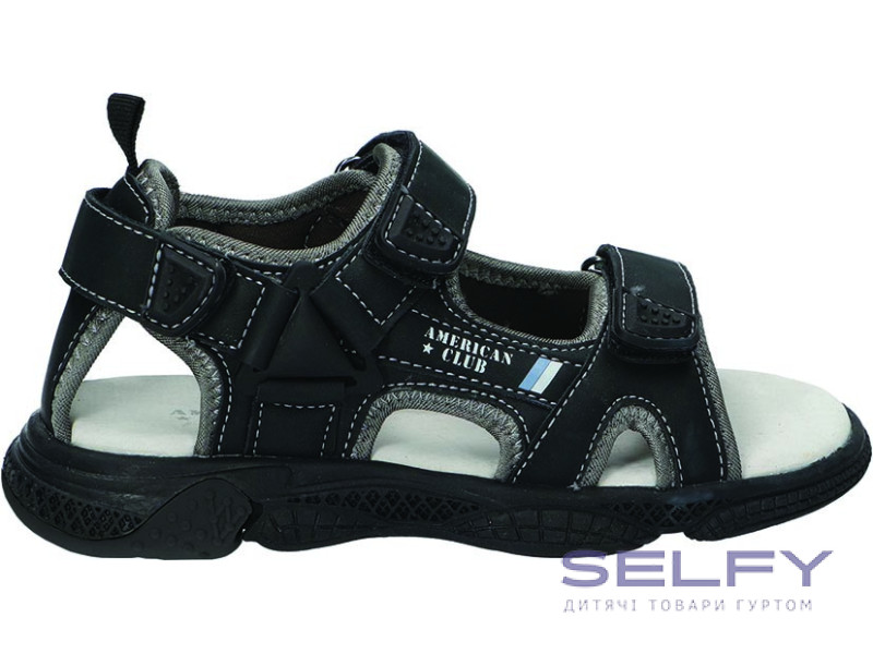 Босоніжки дитячі American Club XD 187 чорний 31-35, Фото 1