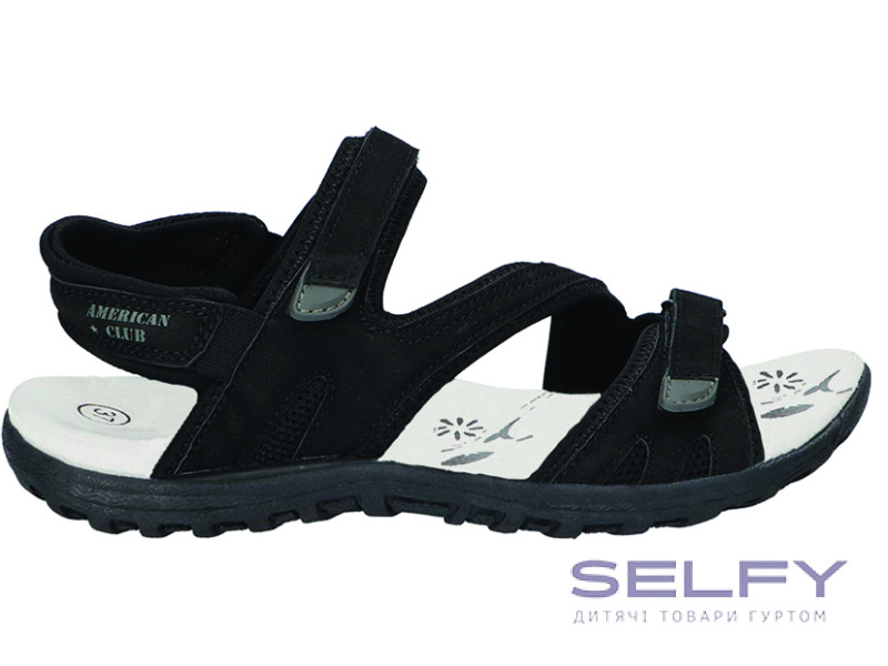 Босоножки подростковые American Club HL 216 черный 38-40, Фото 1