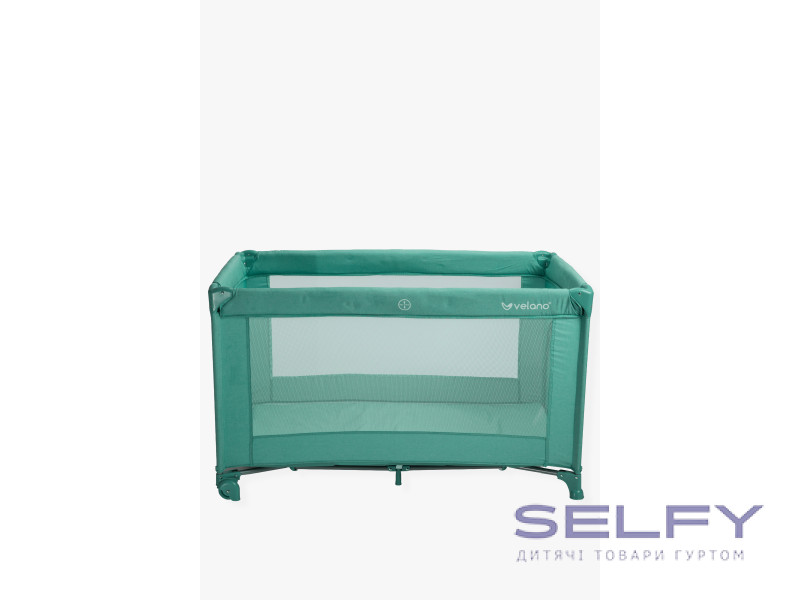 Ліжко-манеж дитяче VELANO Flexi, mint, Фото 1