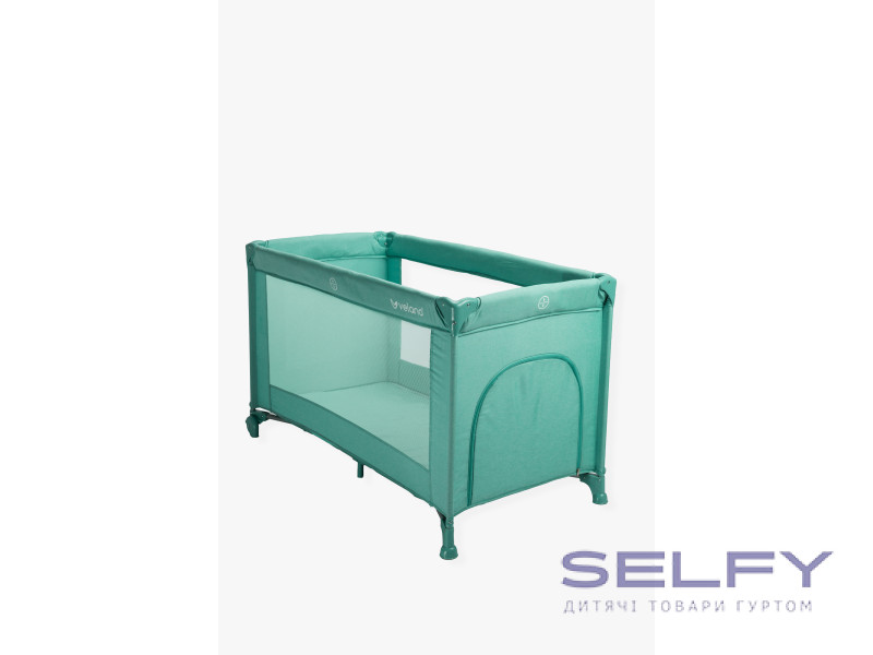 Ліжко-манеж дитяче VELANO Flexi, mint, Фото 3