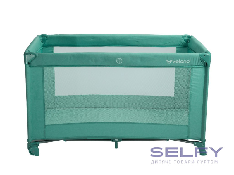 Кровать-манеж детская VELANO Flexi, mint, Фото 1