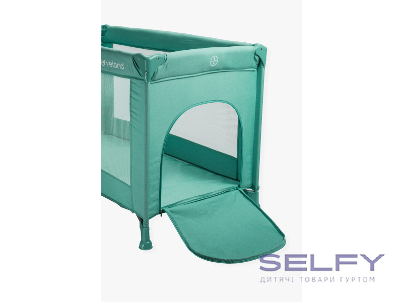 Кровать-манеж детская VELANO Flexi, mint, Фото 6