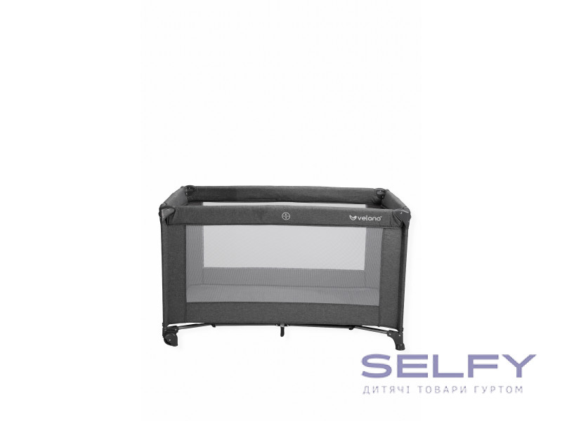 Ліжко-манеж дитяче VELANO Flexi, grey, Фото 1