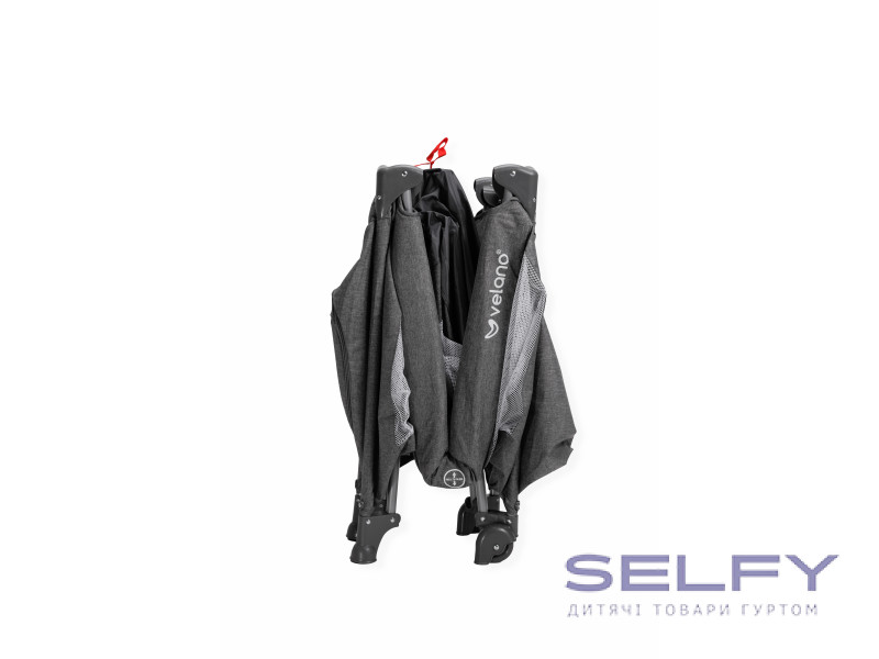 Ліжко-манеж дитяче VELANO Flexi, grey, Фото 9