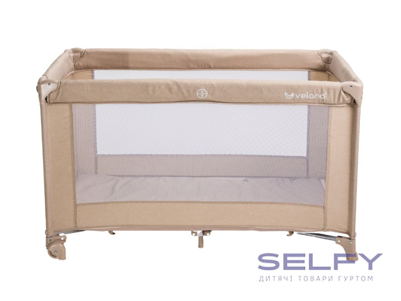 Кровать-манеж детская VELANO Flexi, beige, Фото 1