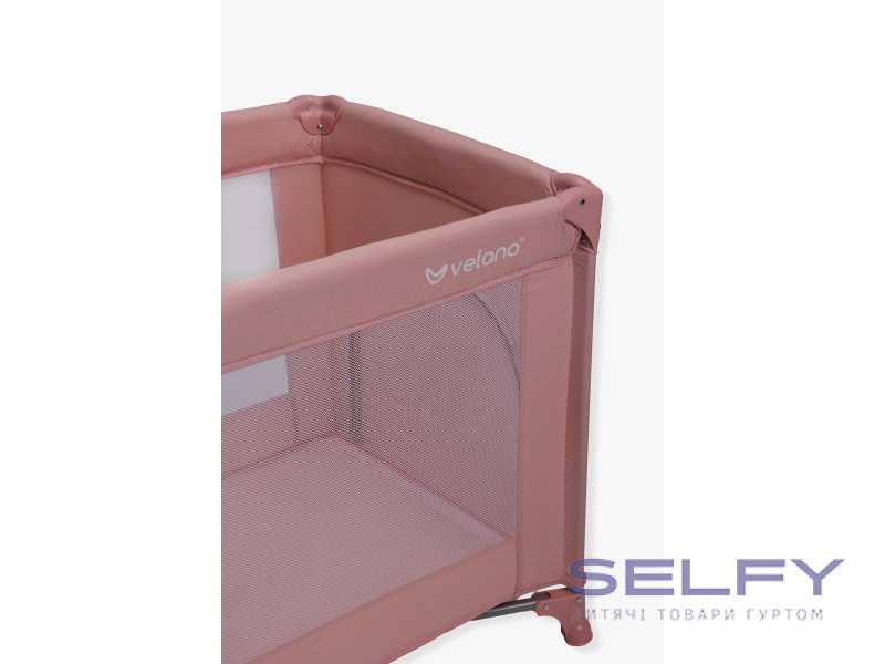 Кровать-манеж детская VELANO Flexi, pink, Фото 6