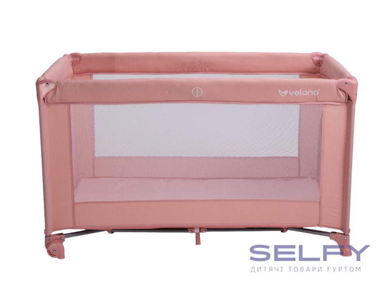 Кровать-манеж детская VELANO Flexi, pink, Фото 1