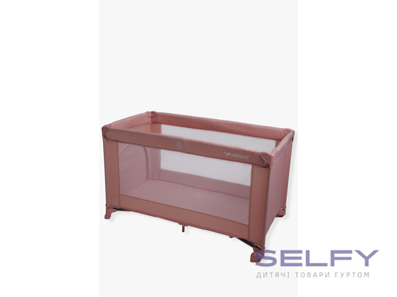 Кровать-манеж детская VELANO Flexi, pink, Фото 3