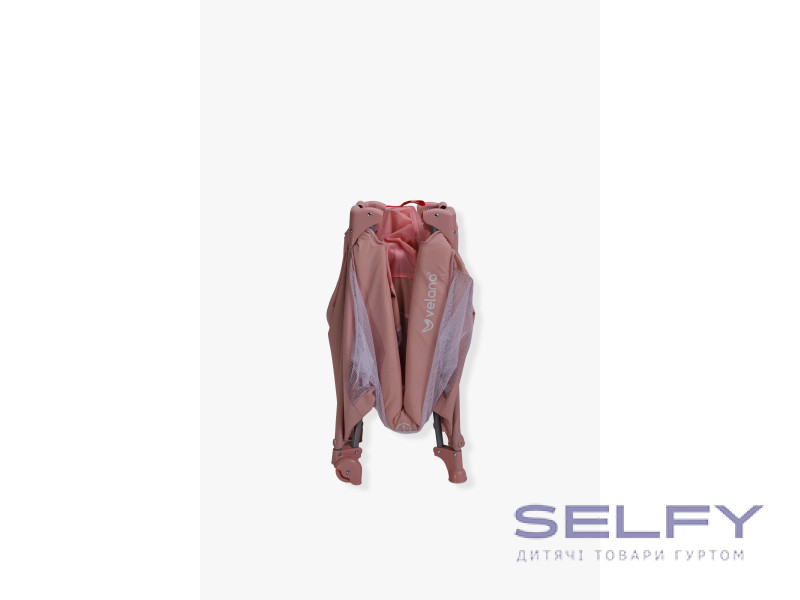 Кровать-манеж детская VELANO Flexi, pink, Фото 10
