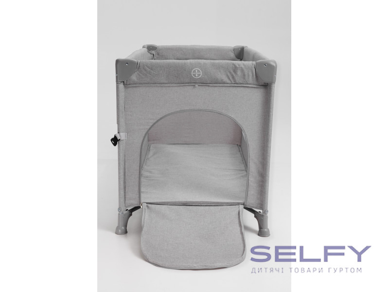 Кровать-манеж детская со вторым уровнем и пеленатором VELANO Tino, light grey, Фото 7