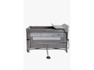 Кровать-манеж детская со вторым ярусом и пеленатором VELANO Tino, light grey