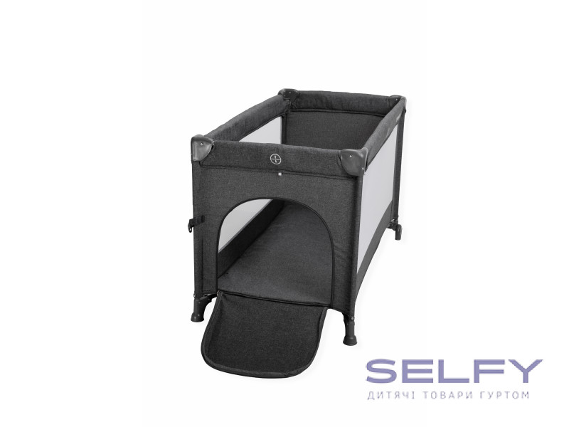 Кровать-манеж детская со вторым уровнем и пеленатором VELANO Tino, dark grey, Фото 9