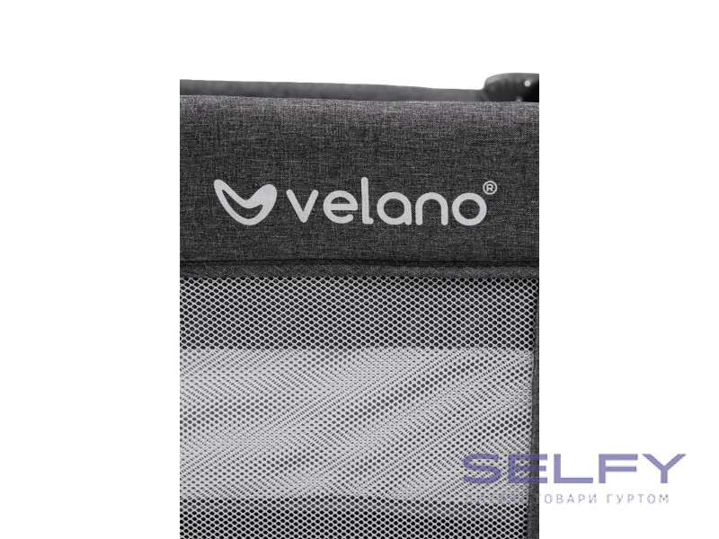 Кровать-манеж детская со вторым ярусом и пеленатором VELANO Tino, dark grey, Фото 5