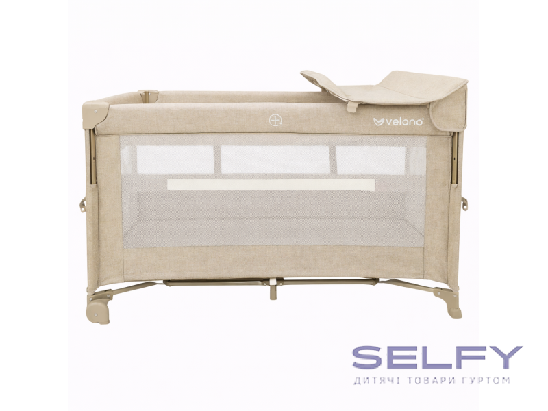 Ліжко-манеж дитяче з другим ярусом VELANO Tino, beige, Фото 1