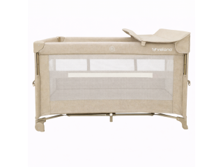 Кровать-манеж детская со вторым уровнем и пеленатором VELANO Tino, beige