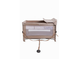 Ліжко-манеж дитяче з другим ярусом та пеленатором VELANO Tino, beige