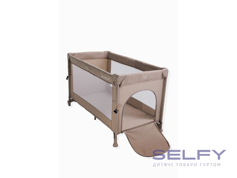 Ліжко-манеж дитяче з другим ярусом та пеленатором VELANO Tino, beige, Фото 6