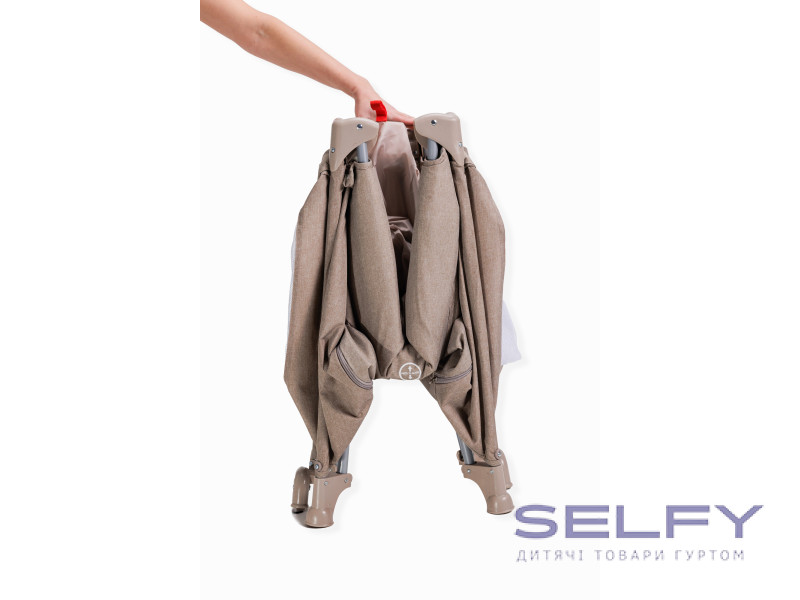 Ліжко-манеж дитяче з другим ярусом та пеленатором VELANO Tino, beige, Фото 12