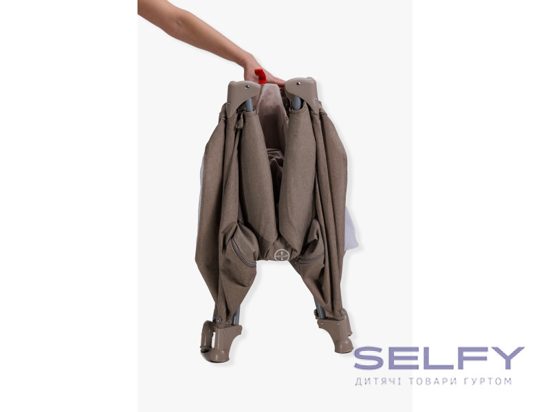 Ліжко-манеж дитяче з другим ярусом та пеленатором VELANO Tino, beige, Фото 10