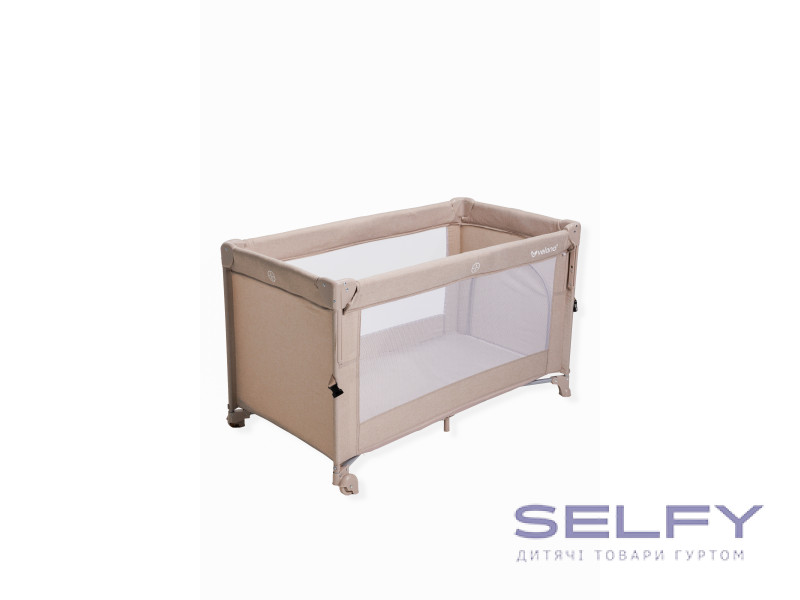 Кровать-манеж детская со вторым ярусом и пеленатором VELANO Tino, beige, Фото 4