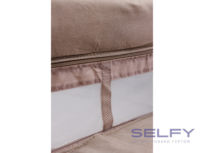 Кровать-манеж детская со вторым ярусом и пеленатором VELANO Tino, beige, Фото 9