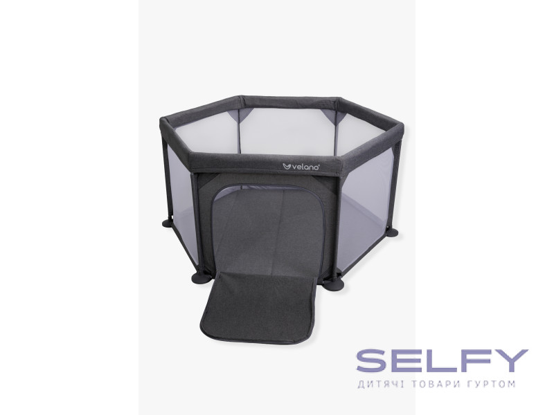 Манеж детский шестиугольный VELANO Star, grey, Фото 10