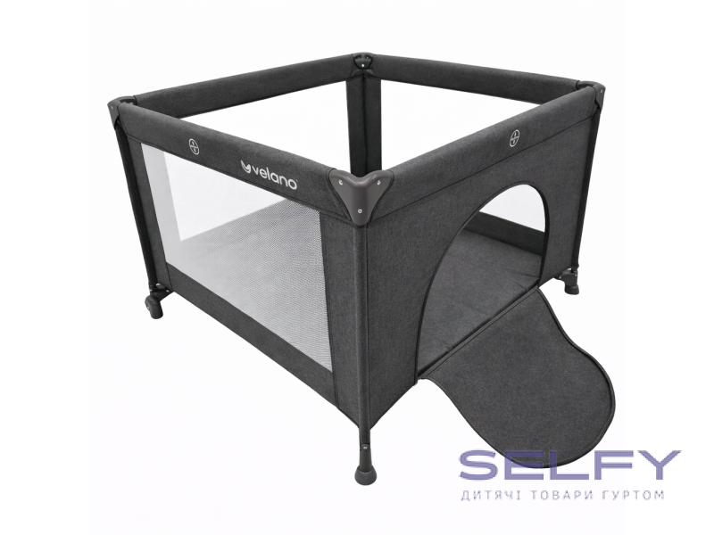 Манеж дитячий VELANO Cubo, dark grey, Фото 1