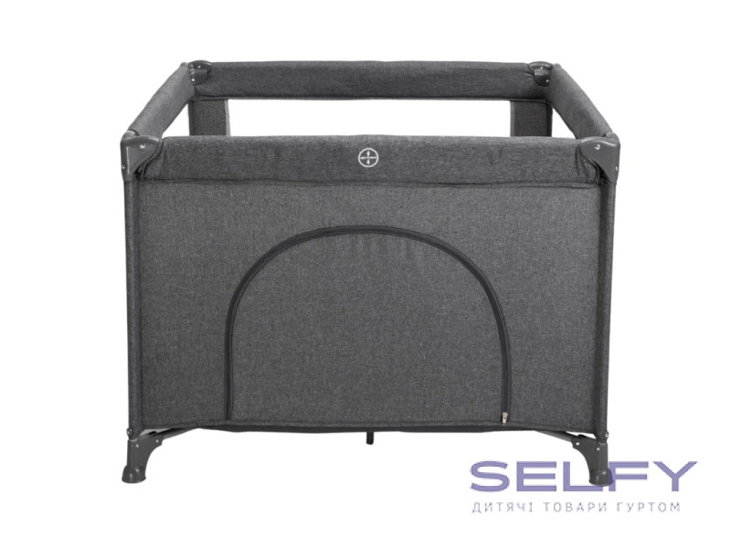 Манеж детский квадратный VELANO Cubo, dark grey, Фото 1