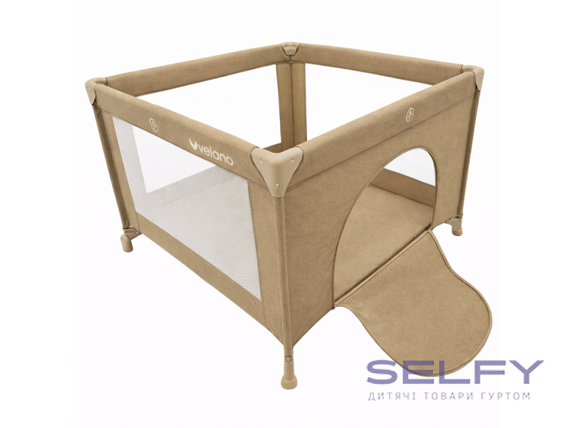 Манеж детский квадратный VELANO Cubo, beige, Фото 1