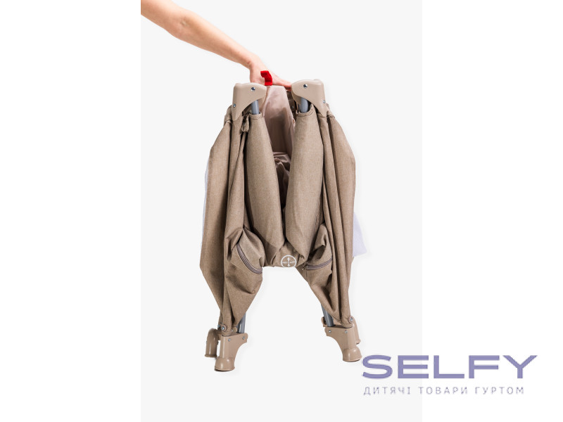 Манеж детский квадратный VELANO Cubo, beige, Фото 9