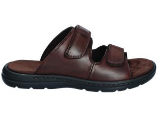 Босоніжки шкіряні American Club RL CY149 коричневий 41-45