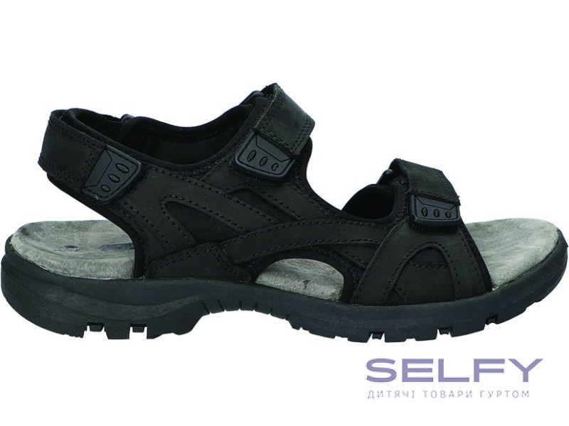 Босоніжки шкіряні чоловічі American Club RL 185 чорний 41-46, Фото 1